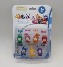 Oddbods Action Figure Set of 7 - Fuse, Jeff, Zee & More - Mini Figurines for Kid