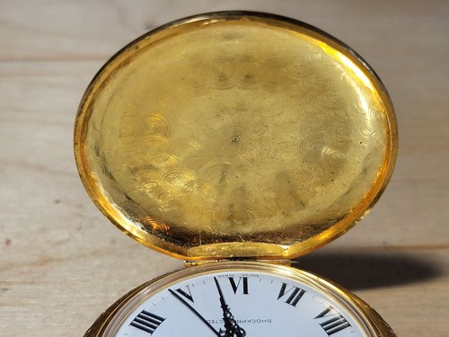 Andre Rivalle Pocket Watch 17 Jewels Shock Bird & Dog & Duck Gold Plated Working - Picture 7 of 7