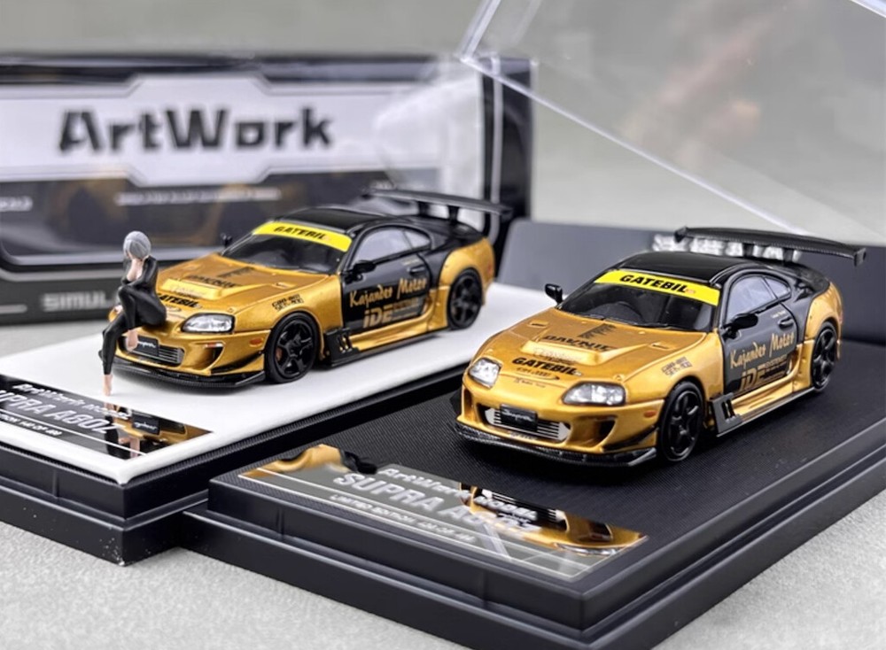 ArtWork 1:64 JDM Supra A80Z Figure Racing Sports Model Diecast Metal Car