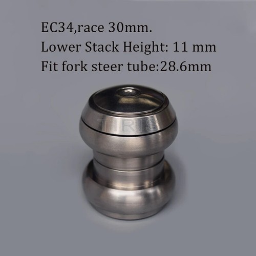 TIRIS Titanium Bike CNC Headset Bicycle 34/44/Tapered) Frame Steer Cup - Picture 6 of 13