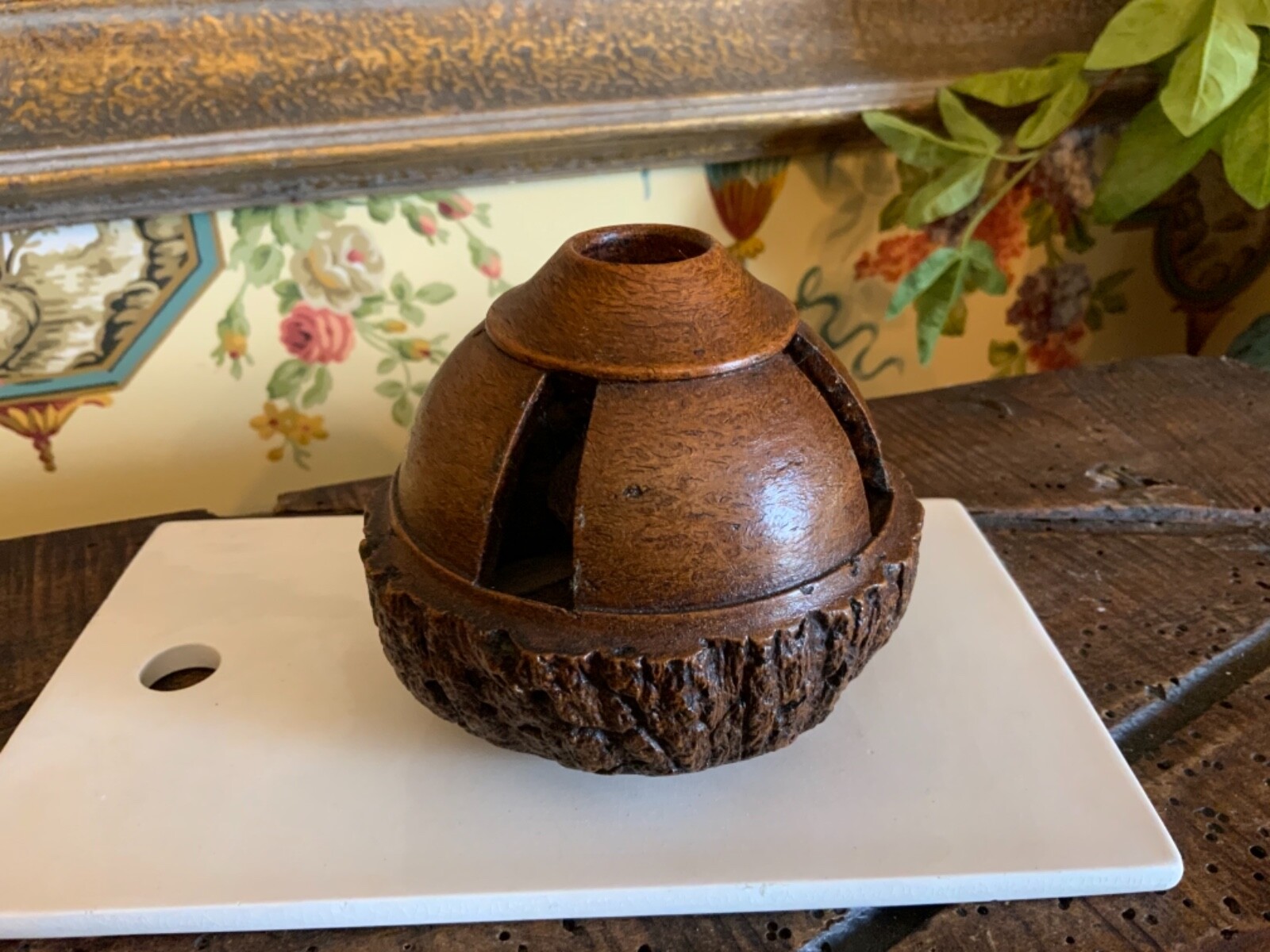 1930s Brazilian Nut Paperweight Beautiful Wood Found in England eBay