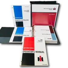 Farmall International 140 Tractor Service Parts Operators Manual Set 62471-Below