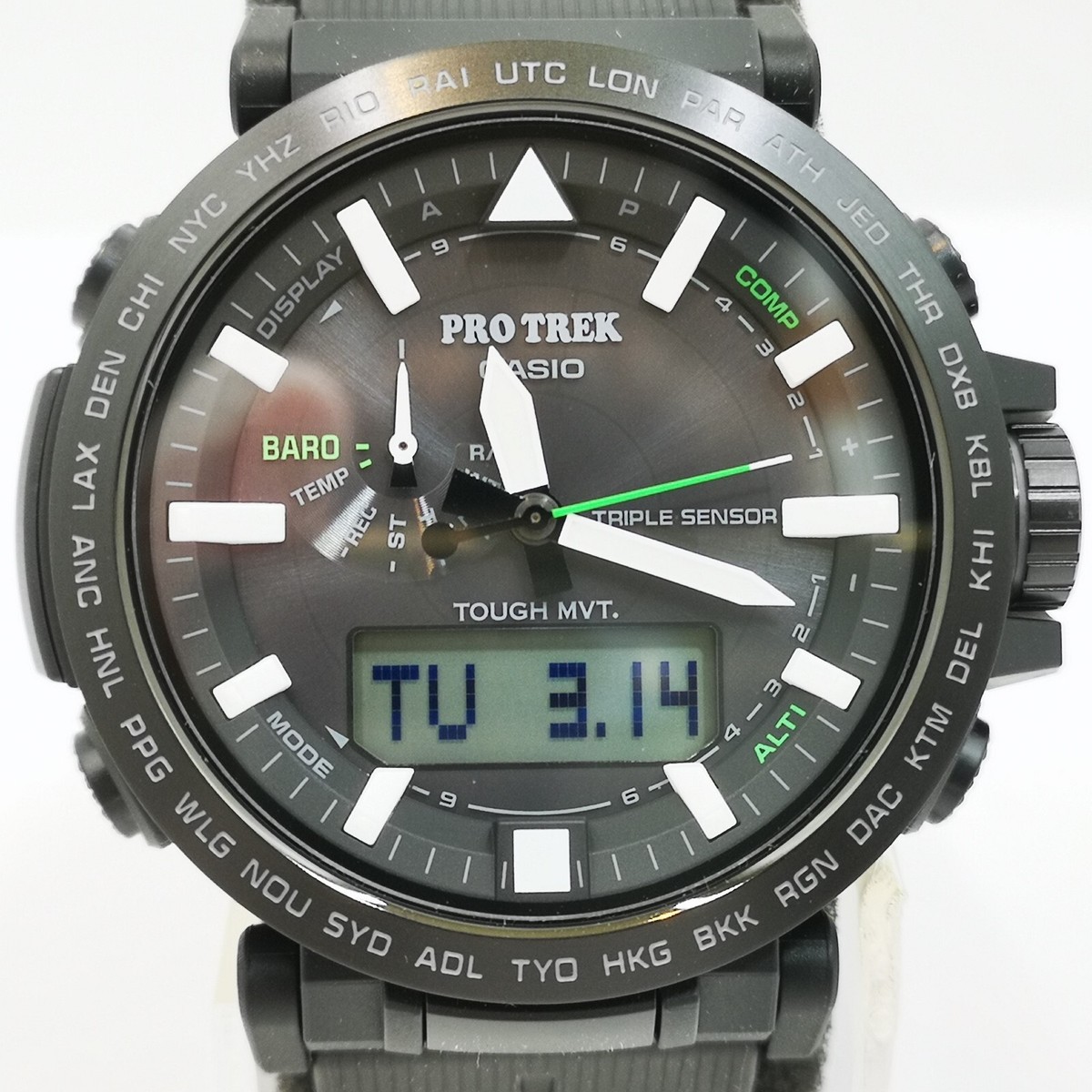 CASIO PRO TREK PRW-6621Y-1JF Black Triple Sensor Solar Men's CASIO PRO TREK PRW-6621Y-1JF Black Triple Sensor Solar Men's