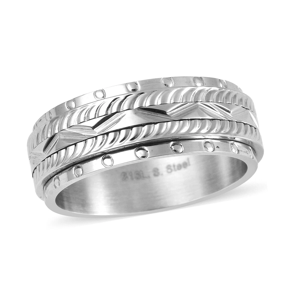Womens diamond deals spinner ring