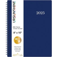Planner 2025 - Weekly & Monthly 2025 Planner with Printed Tabs, Jan. 2025 - D...