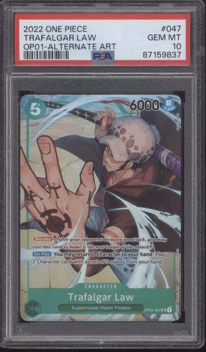 Trafalgar Law One Piece Card Game OP01 Alternate Art Pre