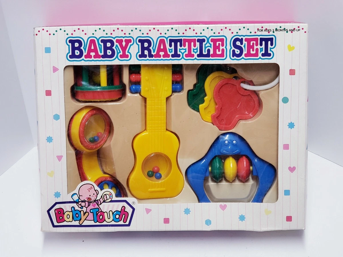 Vintage Baby Rattle Set Baby Touch 1990s In Original Box Nostalgic Children  Toys