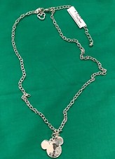 DISNEY PARK MICKEY MOUSE EARS PENDANT  21" CHAIN NECKLACE NEW KIDS/ADULTS NEW