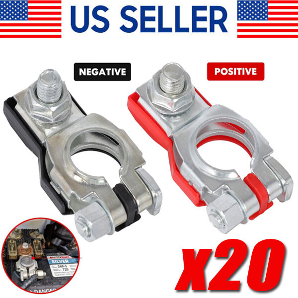 Battery Terminal Connector Top Post Positive Negative Heavy Duty Universal lot
