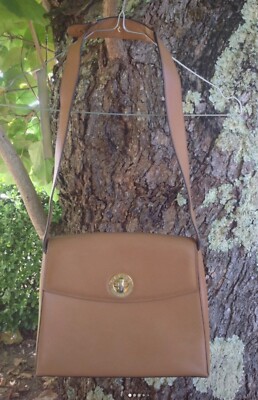 Sac Bandoulière Céline En Cuir Camel Années 90 - Vintage, Très Bon état, Pièce Collector Luxe