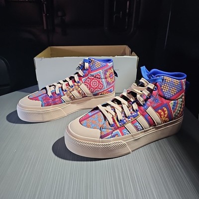 Adidas Womens Bravada 2.0 Mid Platform Canvas Skateboard Sneakers 8.5 NWT