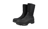Prada Leder Brixxen Winter Schnee Stiefel Isoliert Schwarz - Neu - 9 43