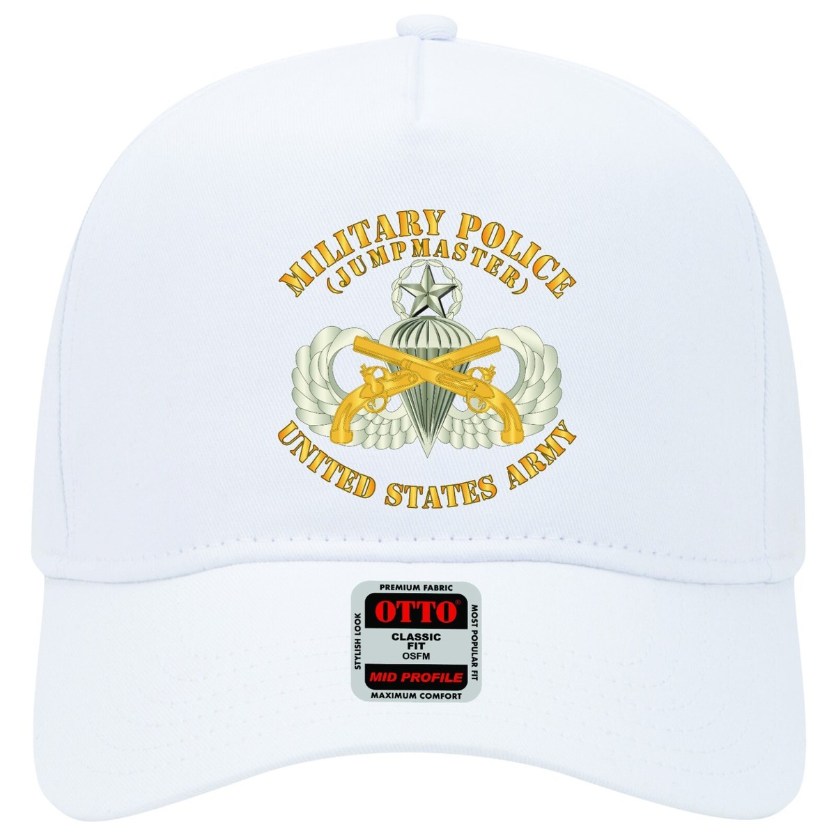 Baseball Cap - Military Police Branch w Jumpmaster Airborne Badge