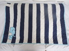 Pottery Barn Kids Camden Elephant Nursery Toddler Bedding Quilt NLA NWOT