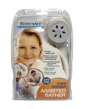 Rinse Ace Shower Bather 8' Hose Handheld Nozzle Quick Connect New Sealed