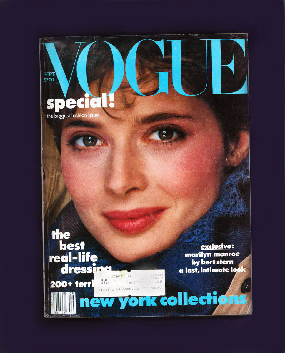 VOGUE-SEPTEMBER 1982-GIA CARANGI LAST AMER VOG-MARILYN'S LAST