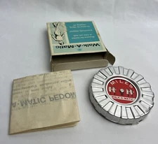 VTG. 1960’s WALK-A-MATIC Metal Pedometer #76333 Chadwick-Miller w/Box Paperwork
