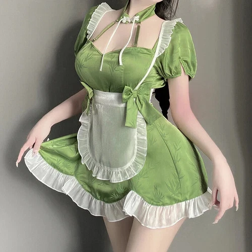 Sexy Lingerie Anime Girl Maid Cosplay Costume French Dress Waitress Party Outfit - Bild 24 von 26