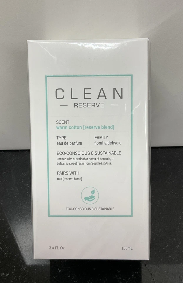 Clean Reserve Algodão Quente Unissex Eau de Parfum Spray 3,4 oz/100 ml NOVO - Imagem 4 de 4