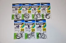 Owner 5178-151 # 5/0 SSW Saltwater Up Eye Circle Hooks 5Ct 7 packs