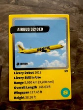 Spirit Airlines Trading cards Airbus 321CEO 1...