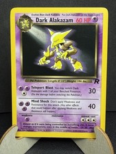 Pokémon TCG Dark Alakazam 18/82 Team Rocket Rare Regular 60HP English 2000