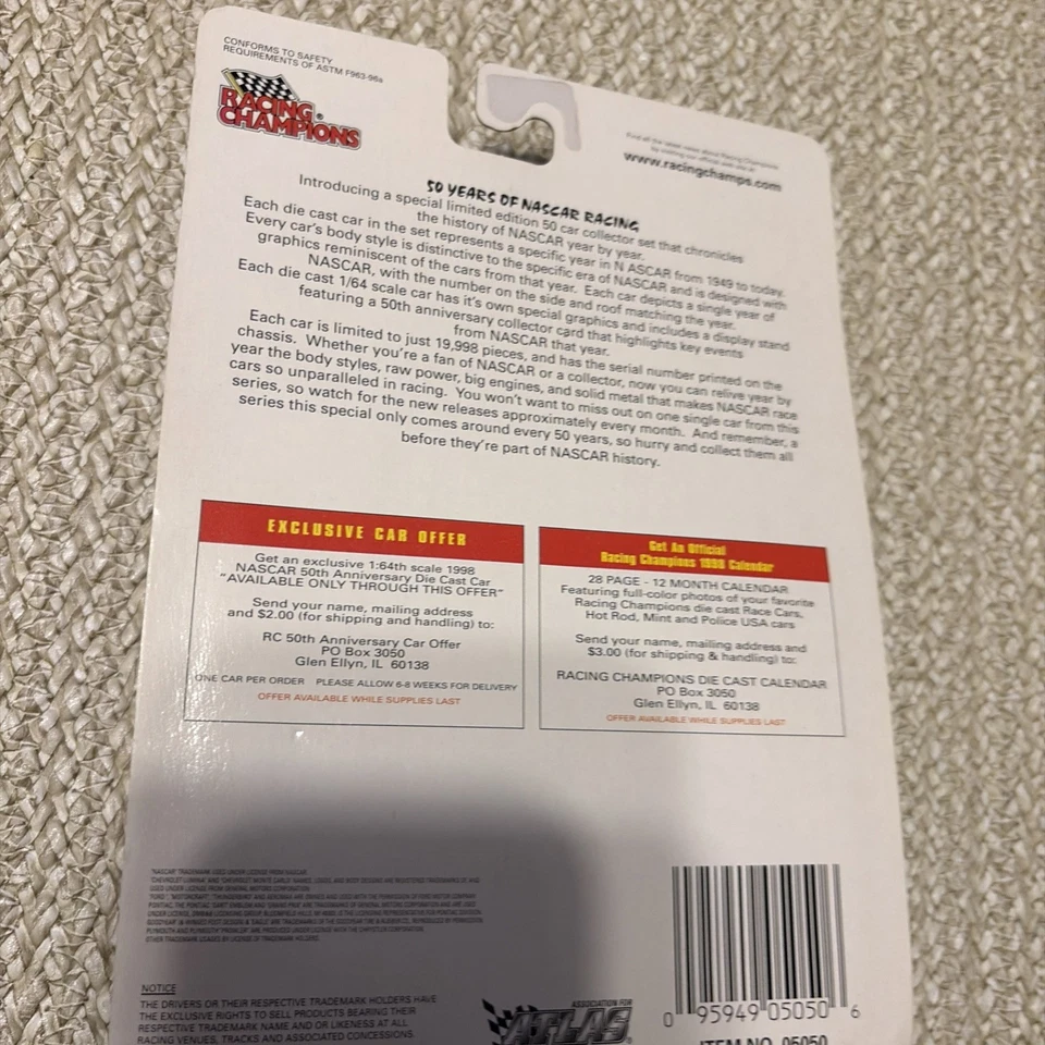 NASCAR 50th Anniversary 1974 Ronald Neal #74  - Image 2 of 2