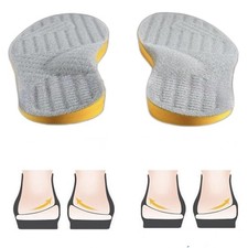 Women Men Posture Correcting Orthotic Insoles 4 in 1 Gel Insoles Flat feet Ar...