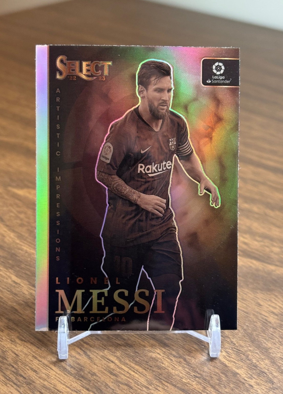 Lionel Messi 2022-23 Panini Select La Liga #1 Artistic Impressions Prizm SSP
