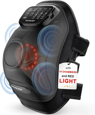 Knee Massager with Heat and Red Light Therapy : 4-In-1 Compression Massage with