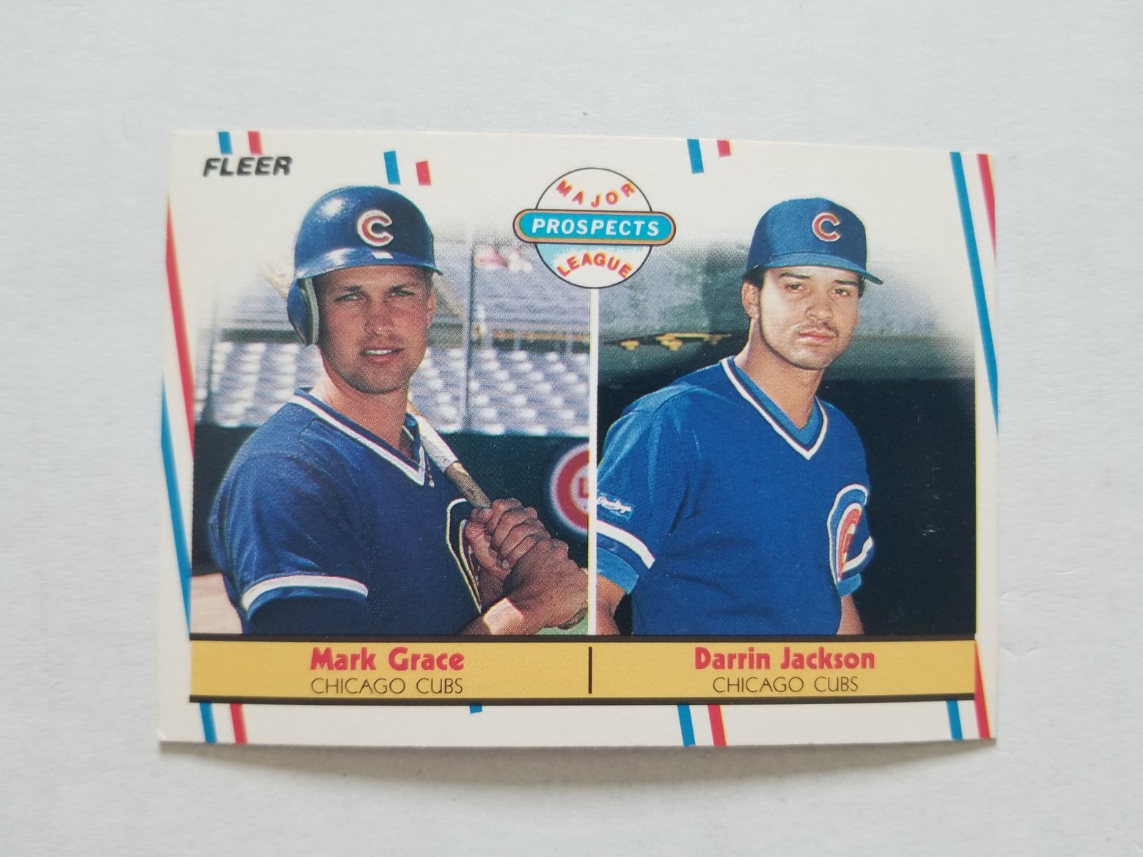 1988 Fleer #641 Mark Grace/Darrin Jackson Chicago Cubs