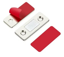Cabinet Magnetic Catch Latch Pack Adhesive Cupboard Drawer Door Catch Closure