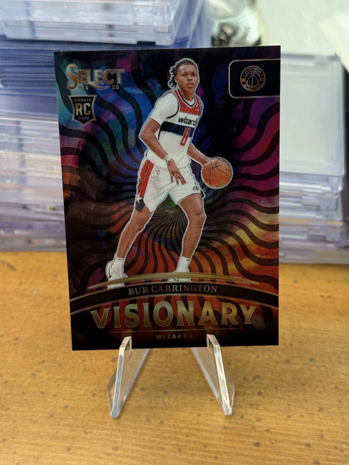 2024-25 Panini Select - Bub Carrington Visionary SSP Case Hit #7 (RC) Rookie