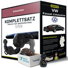 Für VW Passat Limousine B8 3G2 Anhängerkupplung schwenkbar +eSatz 7pol 14- NEU