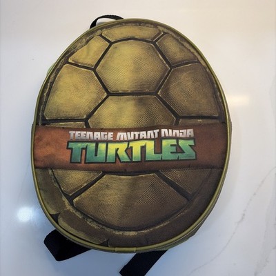 TMNT Teenage Mutant Ninja Turtle Soft Backpack Zip Turtle Shell 2015 Viacom 12''*