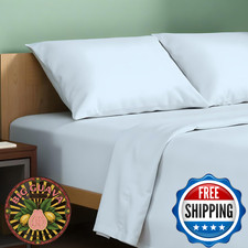 TEXAS LINEN CO. 100 Organic Cotton Sheets Twin XL Size - 3 PC Organic Cotton Tw