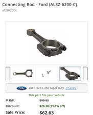 Genuine Ford Connecting Rod Al3z-6200-c
