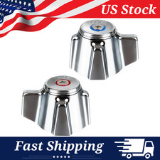 Commercial Faucet Handle Replacement Kit for 0.43" Stem Holes 2 Pack