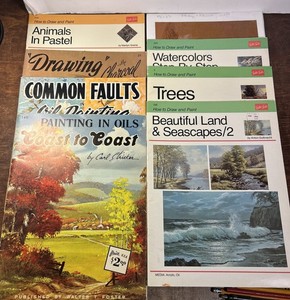 Vintage Walter T. Foster How To Painting Art Instruction Books Lot of 8