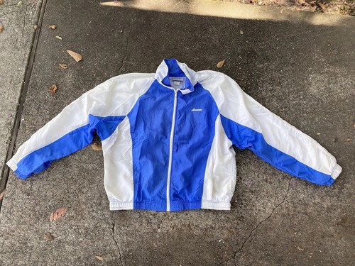 Ellesse, Vintage ELLESSE Track Jacket Full Zip 90s Windbreaker Blue
