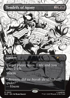MTG Secret Lair Spider-Man Venom Inks ×2 New Spider-Man Secret Lair Drop Features Comic-Inspired Ink Treatment