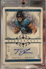 2025 Panini National Treasures Trevor Lawrence Signatures Auto #/99 Jaguars