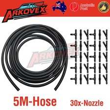 5m Car Windscreen Wiper Washer Jet Tube Pipe Hose W/ 30x Connector T Y Nozzle
