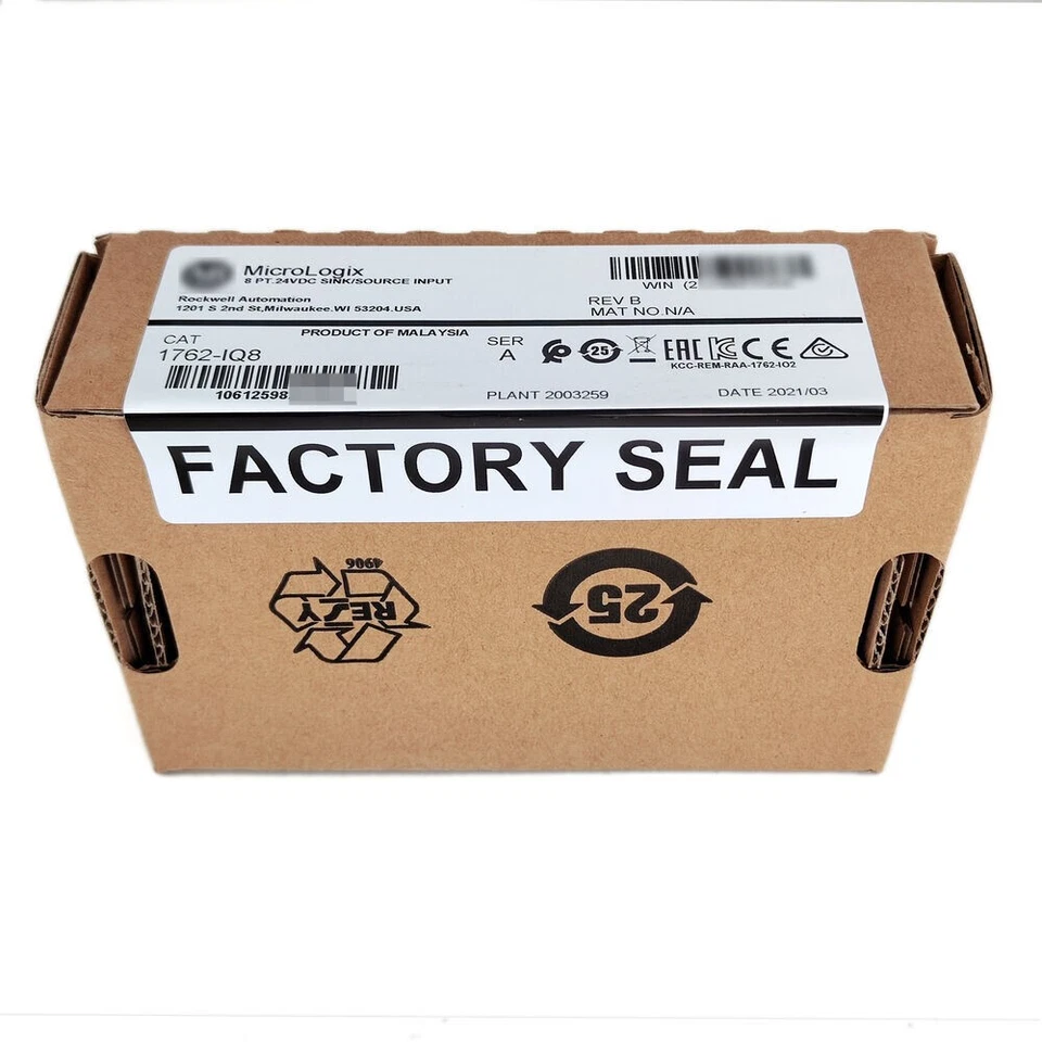 Nuevo Módulo de Entrada Discreta Sellado AB 1762-IQ8 MicroLogix 1200 EE. UU. Impuestos Gratuitos Foto 4 de 4