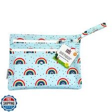 BapronBaby Eric Carle Rainbow Caterpillar Wet Dry Bag - Waterproof Two Zipper