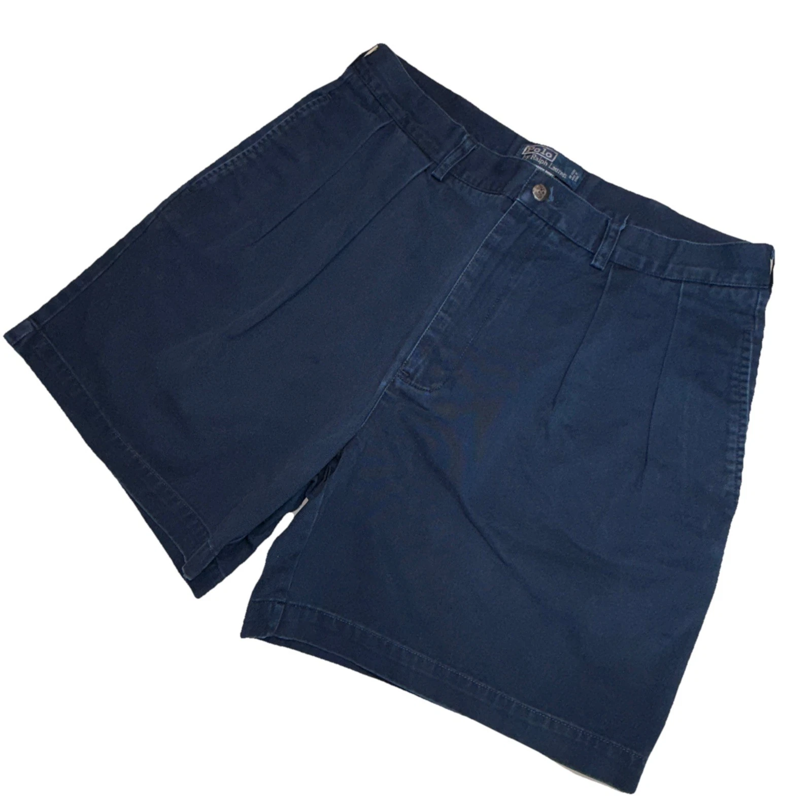 Polo Ralph Lauren Andrew Short Men's 34 Blue Pleated Chino Shorts Vintage
Opens in a new window or t