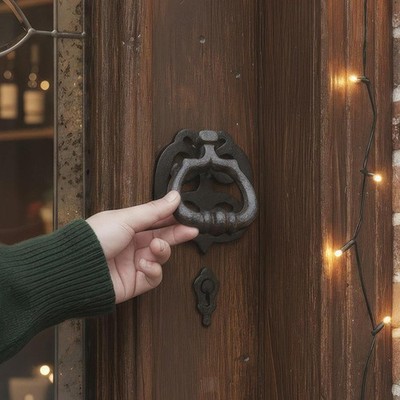 Türklopfer Tür stabil robust vielseitig Dekobeschlag Wand Eisen