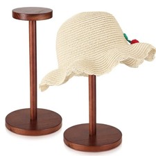 Baseball cap racks Stackable Wood Hat Organizer Stand For Baseball Caps Display