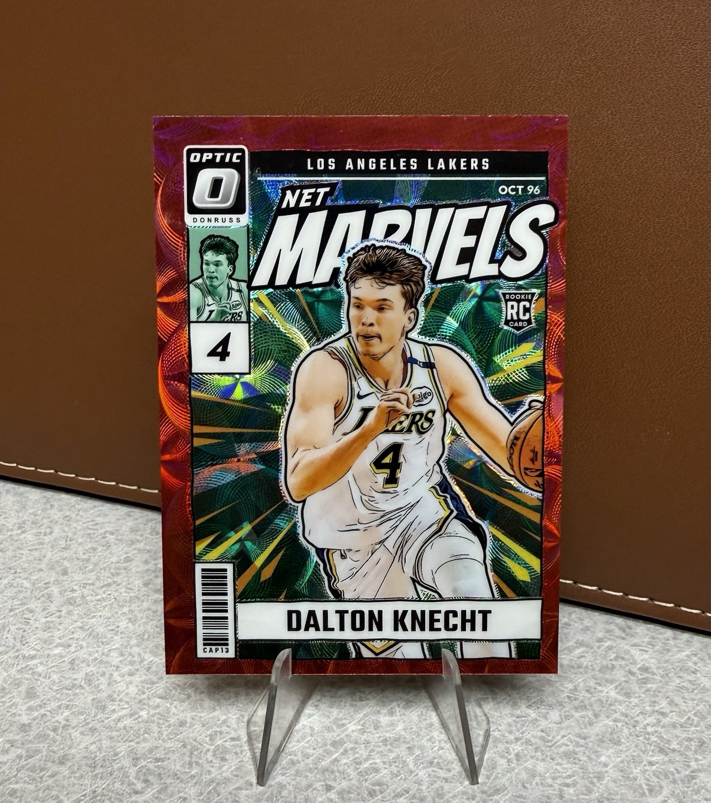 Dalton Knecht 2024-25 Panini Donruss Optic - Net Marvels Red International RC 16