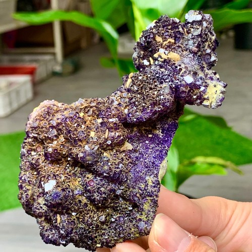 167G Natural Purple Fluorite Edged Cube Crystal Mineral Specimen/China - Imagen 7 de 14